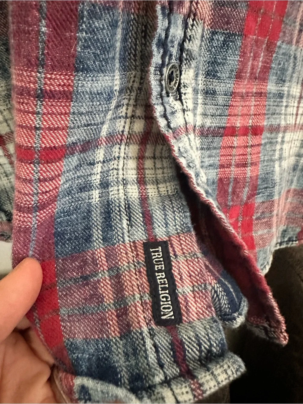 True Religion classic plaid